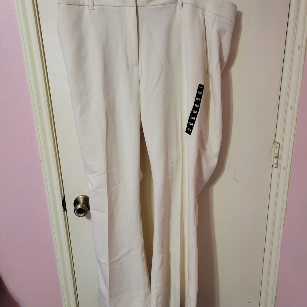 torrid Cream Wide-Leg Dress Pants